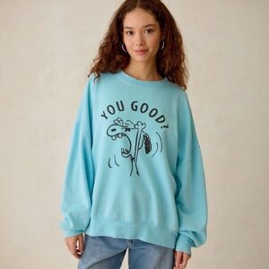 Peanuts UO Exclusive Graphic Crew Neck Sweatshirt